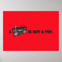 Boombox ist kein Spielzeug