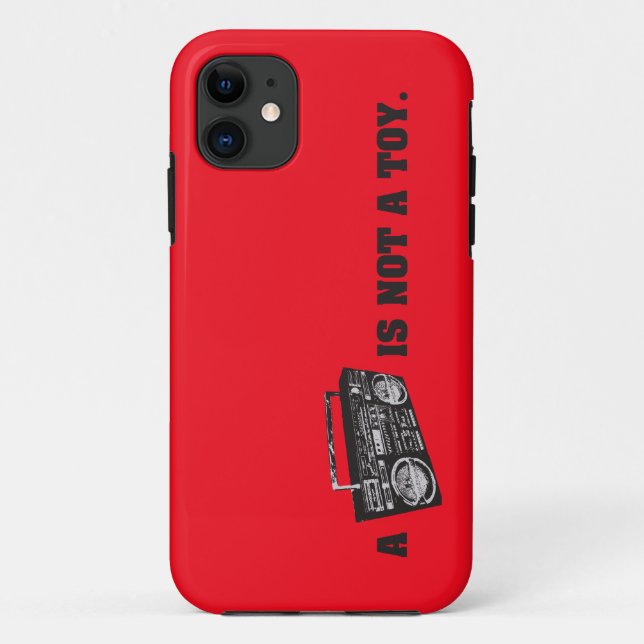 Boombox ist nicht ein Spielzeug Case-Mate iPhone Hülle (Rückseite)
