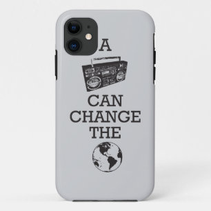 Boombox kann die Welt ändern iPhone 11 Hülle