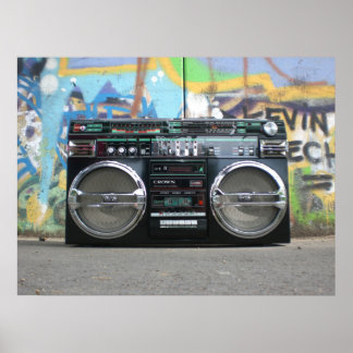 Boombox-Poster Poster