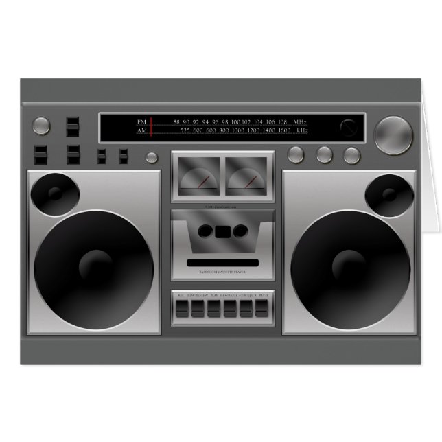 Boombox Radio Graphic (Vorderseite (Horizontal))