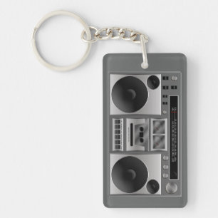 Boombox Radiographik Schlüsselanhänger