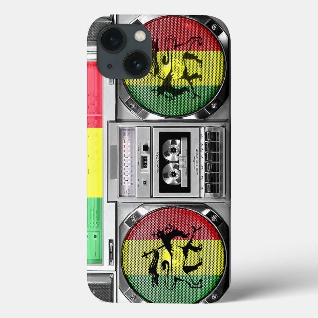 Boombox-Reggae Case-Mate iPhone Hülle (Rückseite)