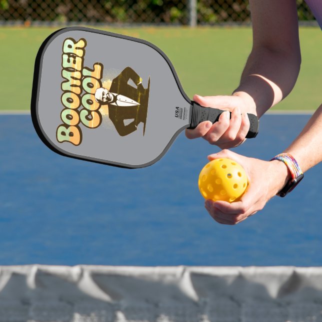 Boomer Cool Pickleball Paddle - Funny Retro Sports (InSitu)