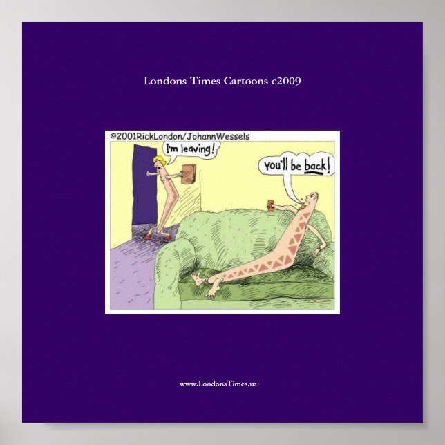 Boomerang Beziehungen Cartoon Poster (Vorne)