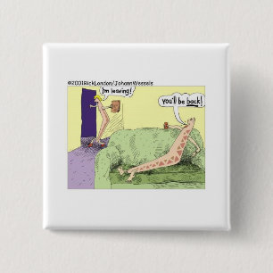 Boomerang-Beziehungen Lustige Cartoon-Geschenke & Button