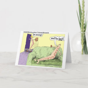 Boomerang-Beziehungen Lustige Cartoon-Geschenke &  Karte