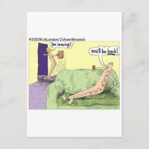 Boomerang-Beziehungen Lustige Cartoon-Geschenke &  Postkarte