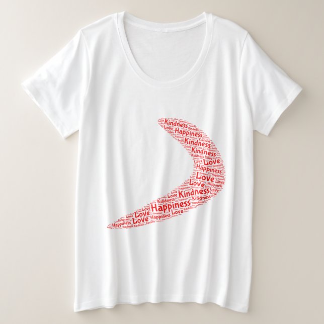 Boomerang Bonheur, gentillesse, amour (Design devant)