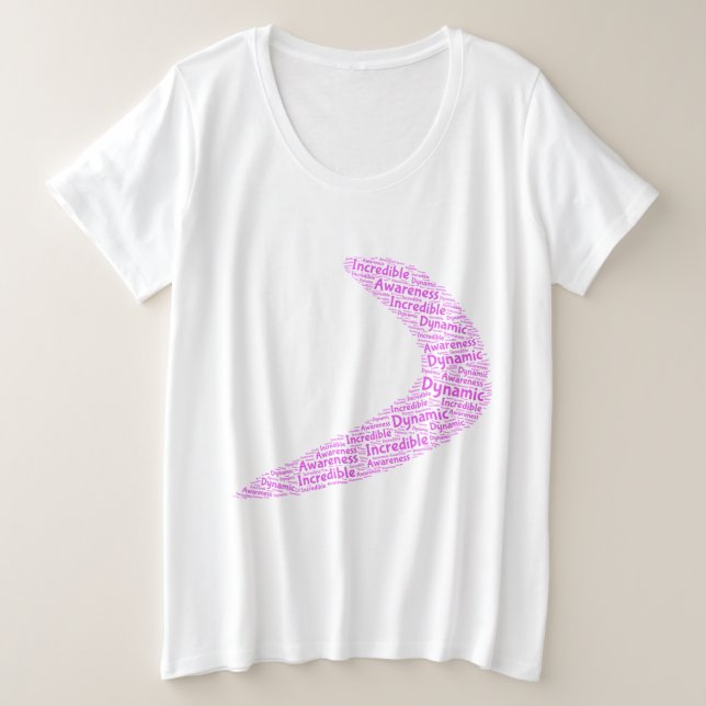 Boomerang Dynamic, unglaublich, Bewusstsein Große Größe T-Shirt (Design vorne)