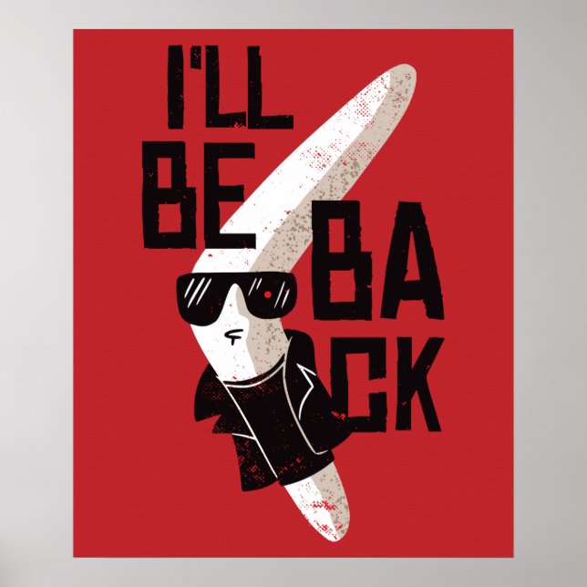 Boomerang Ich bin zurück Terminator Parody Poster (Vorne)