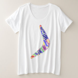 Boomerang Liebe, Dankbarkeit, Wertschätzung Große Größe T-Shirt