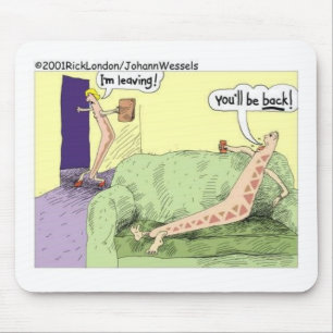 Boomerang Relagionships Funny Cartoon Geschenke &  Mousepad