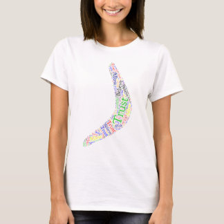 Boomerang zulassen, glauben, Vertrauen T-Shirt