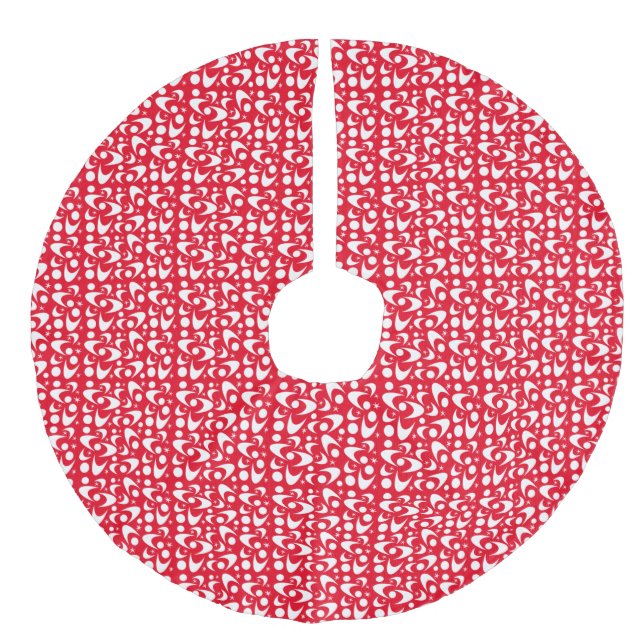 Boomerangs Leinenimitat Weihnachtsbaumdecke (Vorderseite)