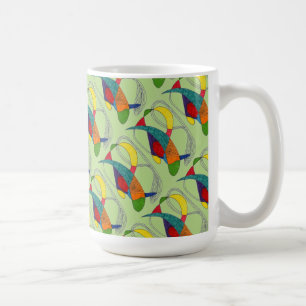"Boomerangs on Green Tiled" Résumé Conception Mug