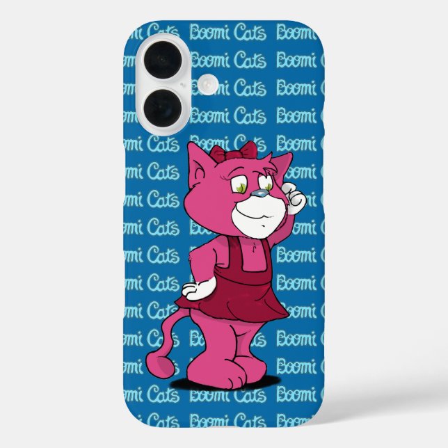 Boomi Cats iPhone 16 Hülle (Rückseite)