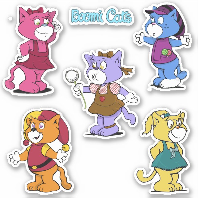 Boomi Cats Stickers Aufkleber (Vorderseite)