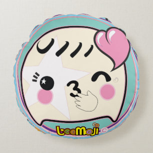 💖 BOOMOJI © KISSY BOO PILLOW - LIMITED EDITION RUNDES KISSEN
