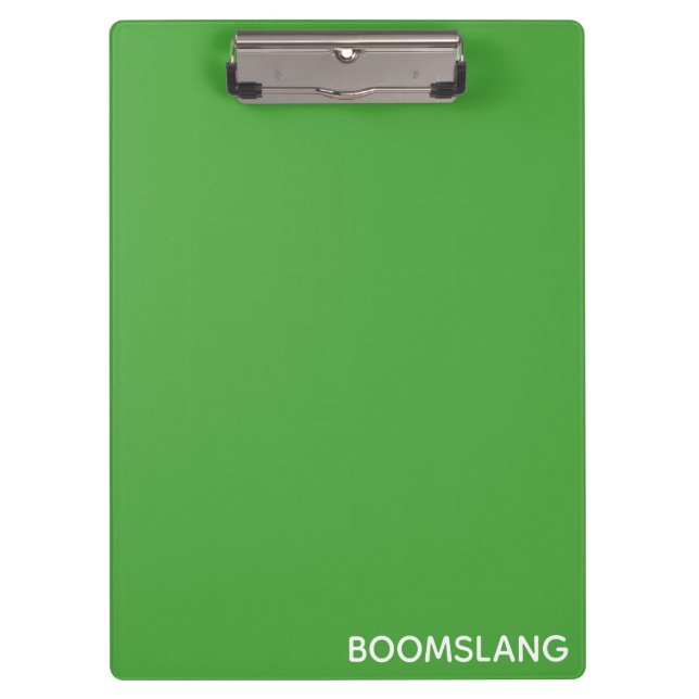 Boomslang grüne Farbe Klemmbrett (Vorderseite)
