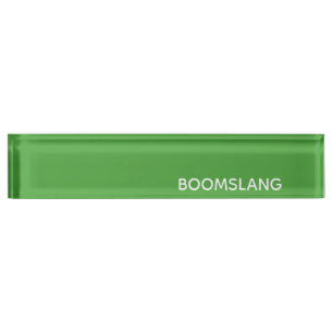 Boomslang grüne Farbe Namensplakette