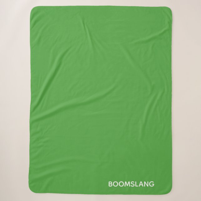 Boomslang grüne Farbe Sherpadecke (Vorderseite)
