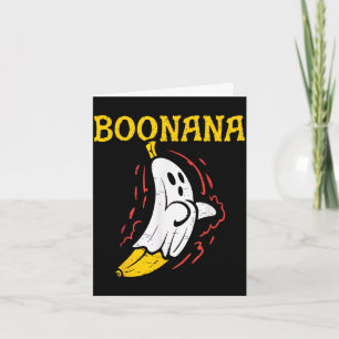 Boonana-Geisterbanane Halloween Grusel-Wortspiel Karte