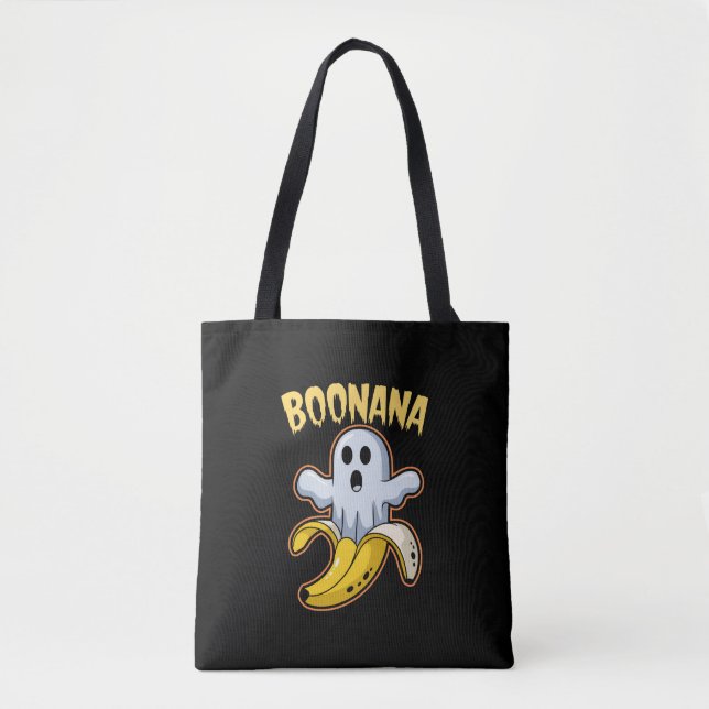 Boonana Niedlich Ghost Banana Halloween Tasche (Vorderseite)