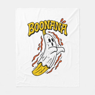 Boonana Süßer Geist Banane Halloween Fleecedecke