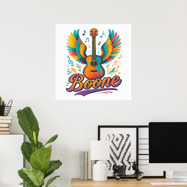 Boone Gitarre Poster (Heimbüro)