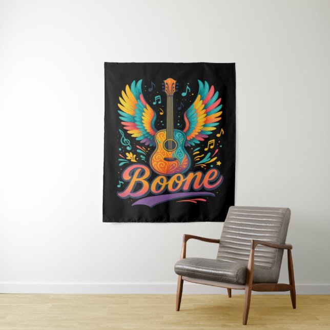 Boone Gitarre Wandteppich (Beispiel)