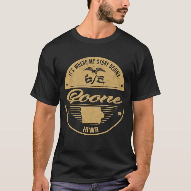 Boone Iowa Es ist der Anfang meiner Geschichte T-Shirt (Vorderseite)