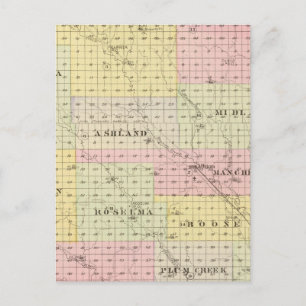Boone Landkreis, Nebraska Postkarte