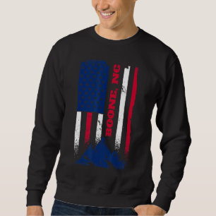 Boone Nc North Carolina American Distressed Patrio Sweatshirt