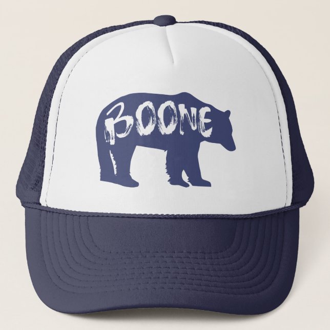 Boone North Carolina Bear Truckerkappe (Vorderseite)