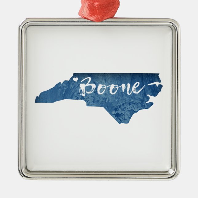 Boone North Carolina Holzkörner Ornament Aus Metall (Vorne)