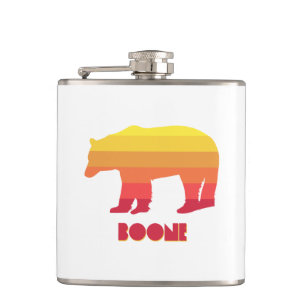 Boone North Carolina Rainbow Bear Flachmann