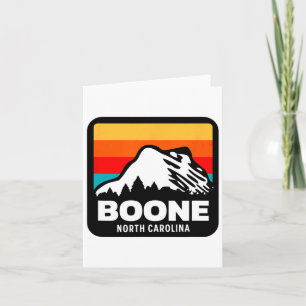 Boone North Carolina Skifahren Snowboarden Familie Karte