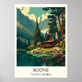 Boone North Carolina Vintages Gebirge Poster