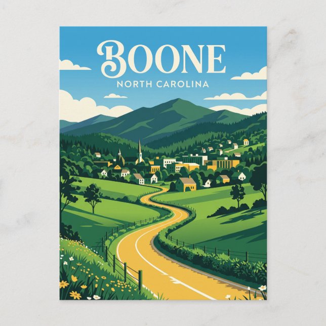 Boone USA Postkarte (Vorderseite)