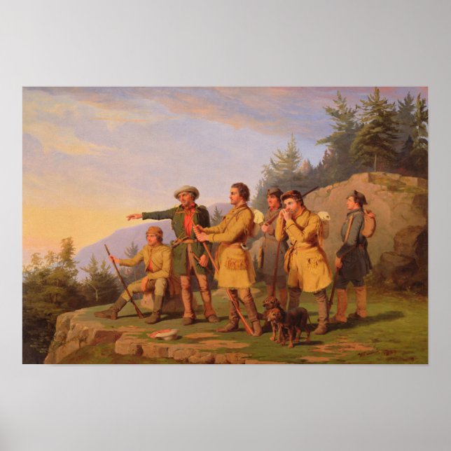 Boones erste Sicht auf Kentucky Poster (Vorne)