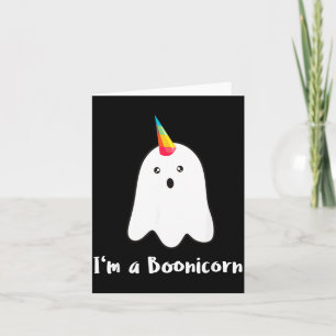 BOOnicorn Boo Geister Einhorn Halloween Lustig Karte