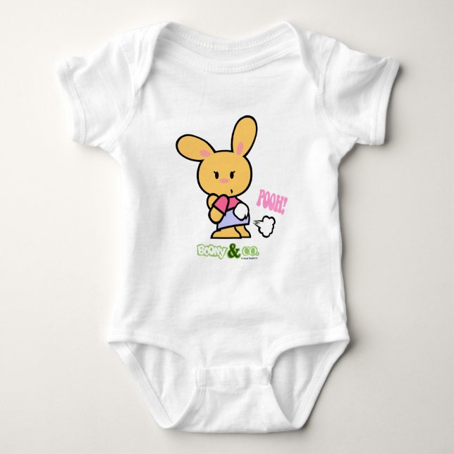 Boony & Co Bonette Pooh White Säugling Shirts (Vorderseite)