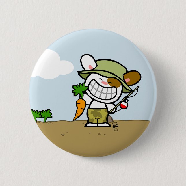 Boony 'Gone Carrot-ing' Button (Vorderseite)