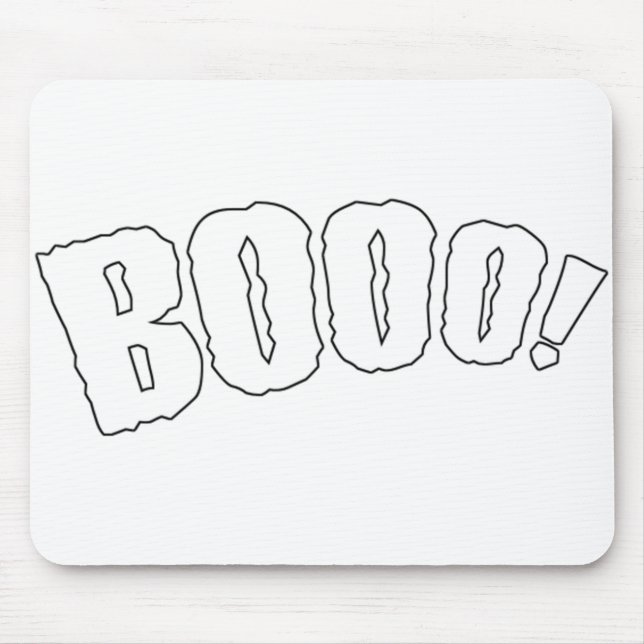 Booo Funny Graphic boot Mousepad (Vorne)