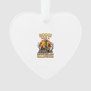 Booo Spooktakuläres Halloween Hexen Kessel Schloss Ornament