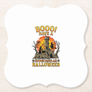Booo Spooktakuläres Halloween Hexen Kessel Schloss Untersetzer