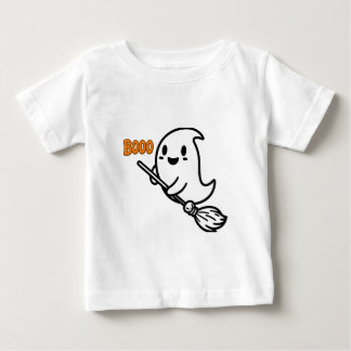 Booo-Spooky Ein Halloween Niedlicher Ghost-Baby-T  Baby T-shirt