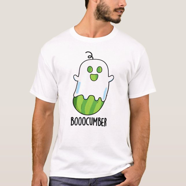 Booocumber Funny Ghost Cucumber Pub T-Shirt (Vorderseite)
