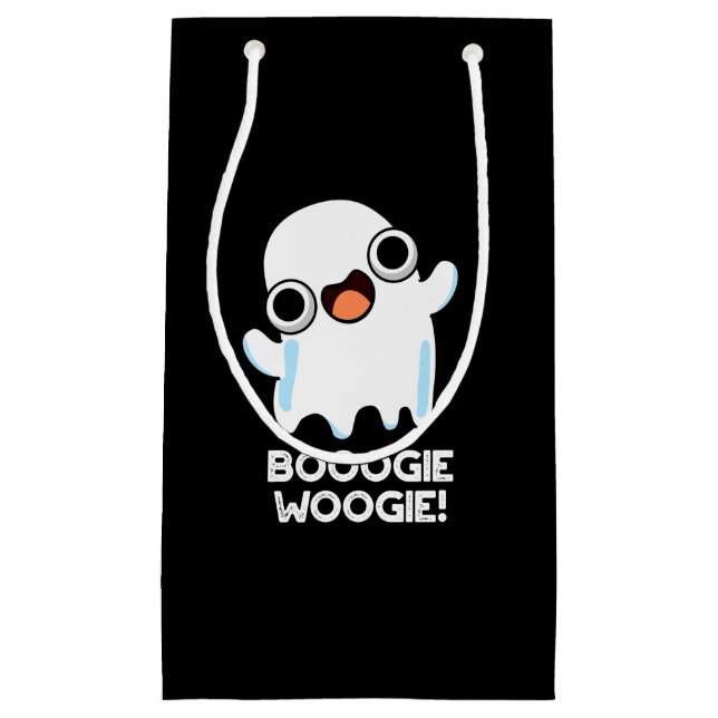 Booogie Woogie Funny Music Ghost Pun Dark BG Kleine Geschenktüte (Vorderseite)